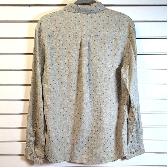 Tentree Men’s M Hemp Pinetree Long Sleeve Shirt Classic Button-Collar EUC - Picture 5 of 10